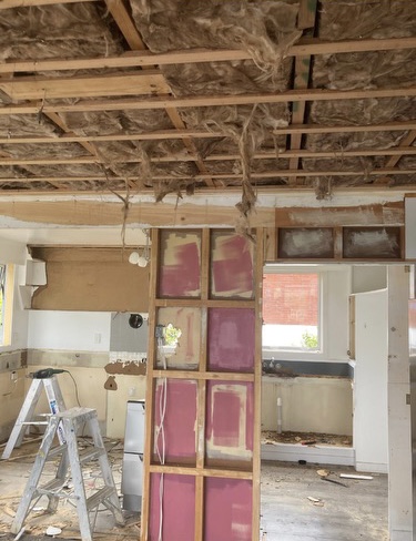 Wall Repair - Before